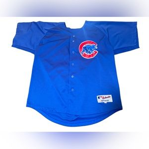 Majestic Chicago Cubs #8 Andre Dawson Blue Baseball Jersey Men's Size 54